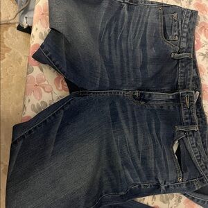 Mossimo Bootcut Dark Blue Denim Jeans - very comfortable - 99% Cotton 1% Lycra